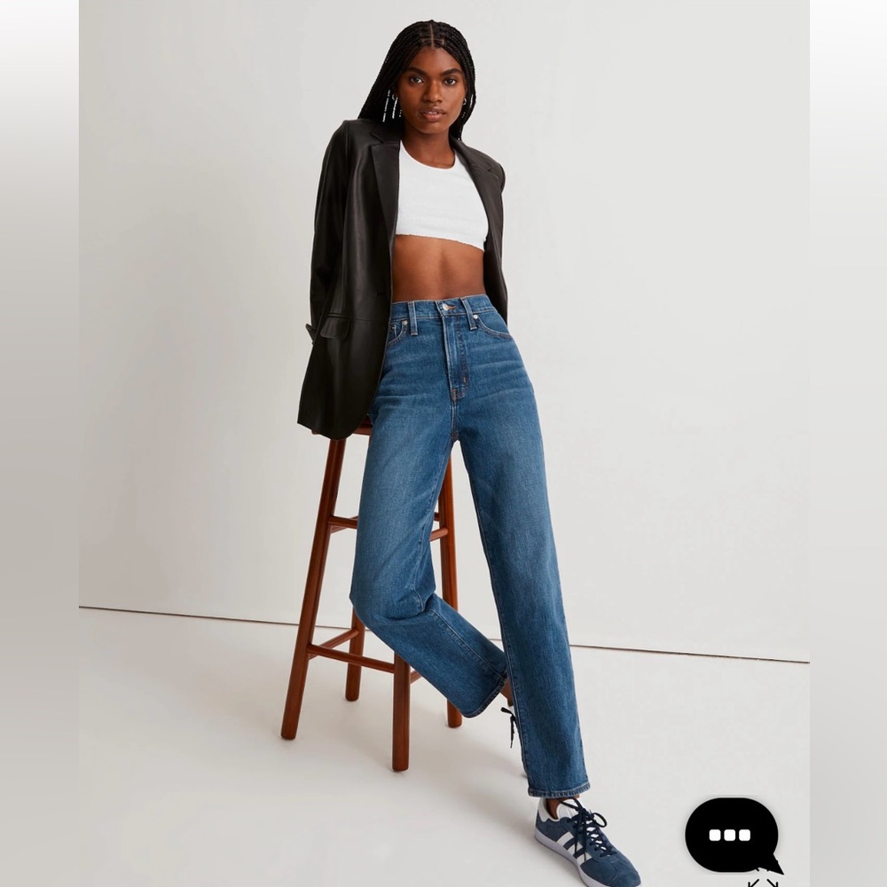 Madewell Women's Blue Straight Leg Jeans